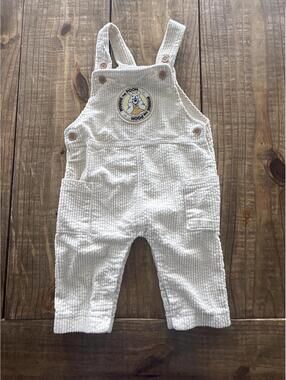 Disney Winnie the Pooh Baby Overalls 12 Months Marshmallow Cotton Y2K Vintage